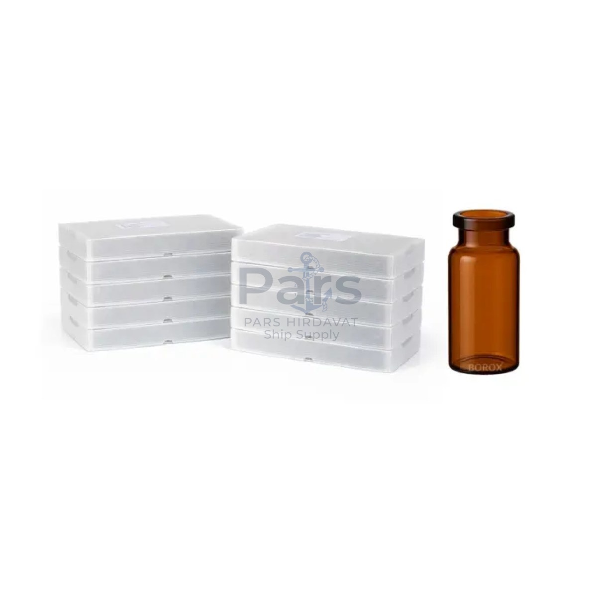 Borox Amber Cam Şişe 10ml - Crimp Vial ND20 - Dibi Düz - 1000 pcs Toptan