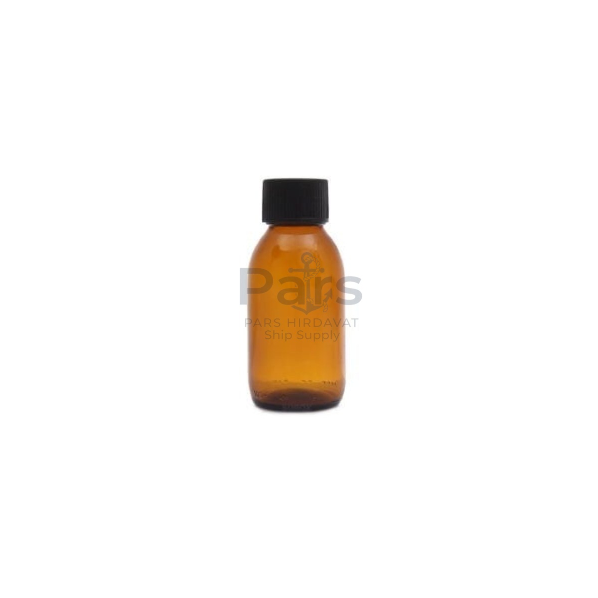 Borox Cam Amber Şişe 50 ml - Kapaklı Şişe Kahverengi
