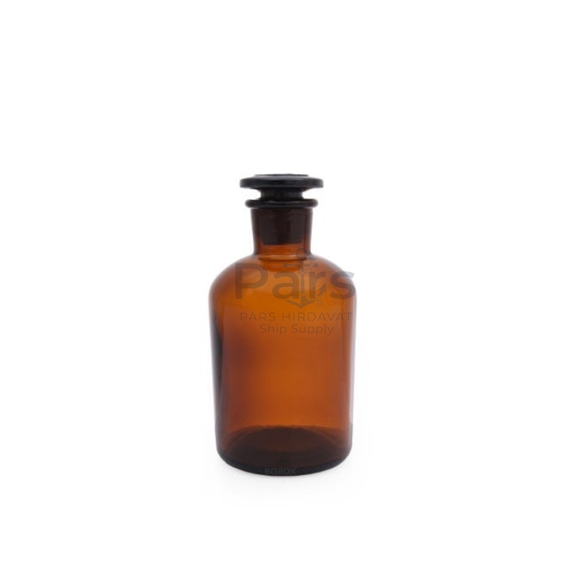 Borox Amber Cam Miyar Şişe 250 ml - Şilifli Cam Tıpalı Şişe