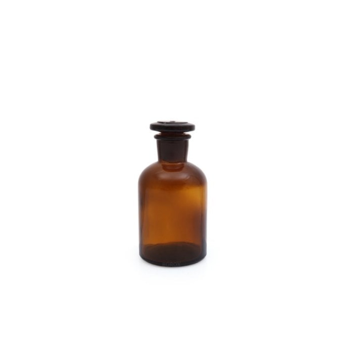 Borox Amber Cam Miyar Şişe 125 ml - Şilifli Cam Tıpalı Şişe