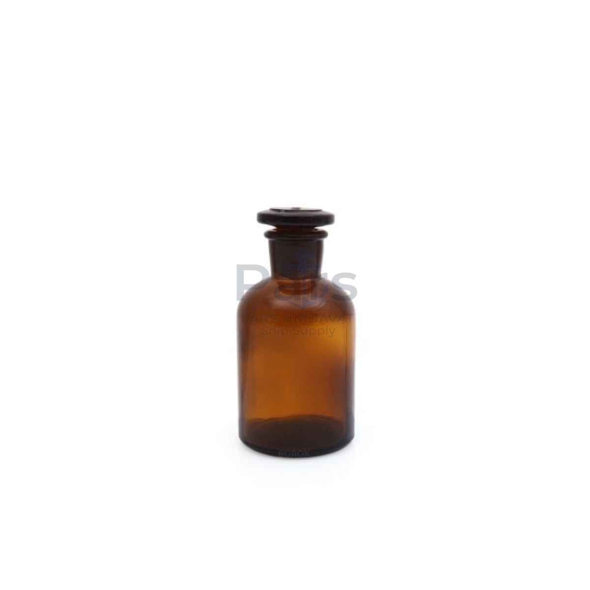 Borox Amber Cam Miyar Şişe 125 ml - Şilifli Cam Tıpalı Şişe