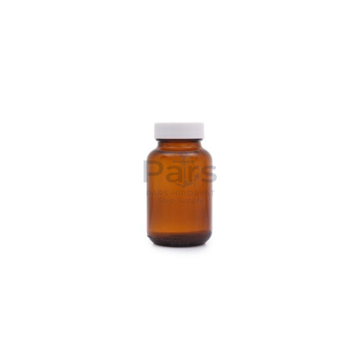 Borox Amber Cam Şişe 120 ml - White Kapaklı Şişe 120cc