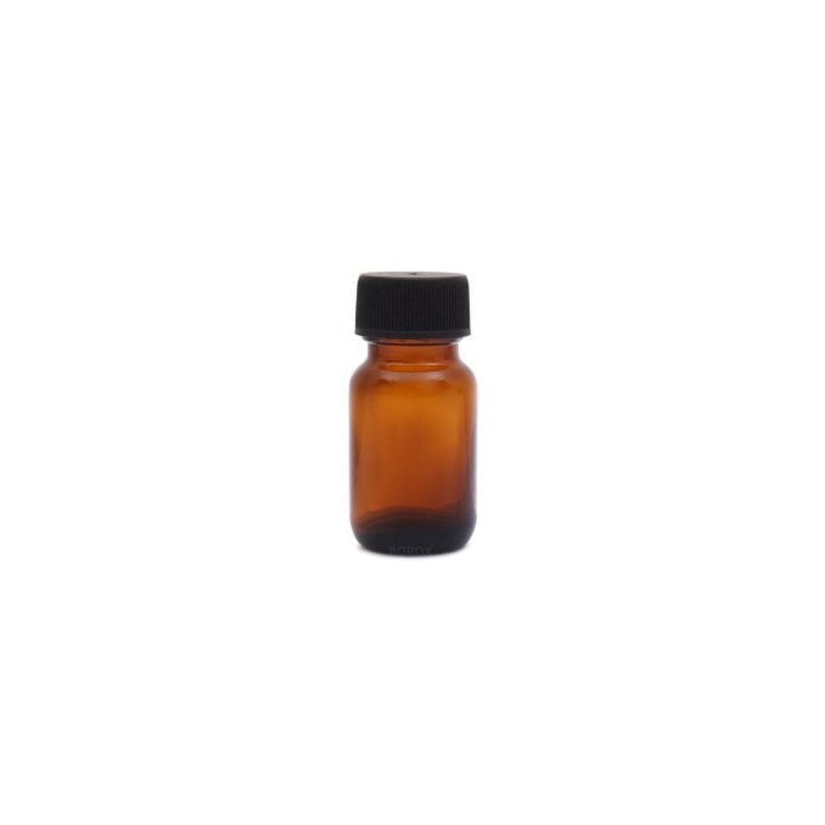 Borox Amber Cam Şişe 30 ml - Siyah Kapaklı Şişe 30cc
