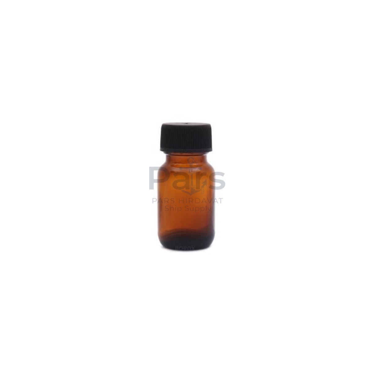 Borox Amber Cam Şişe 30 ml - Black Kapaklı Şişe 30cc