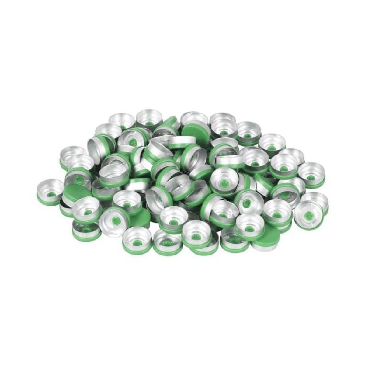 Borox Alüminyum Kapak - 20mm Flakon Vial Kapağı Green 100lü