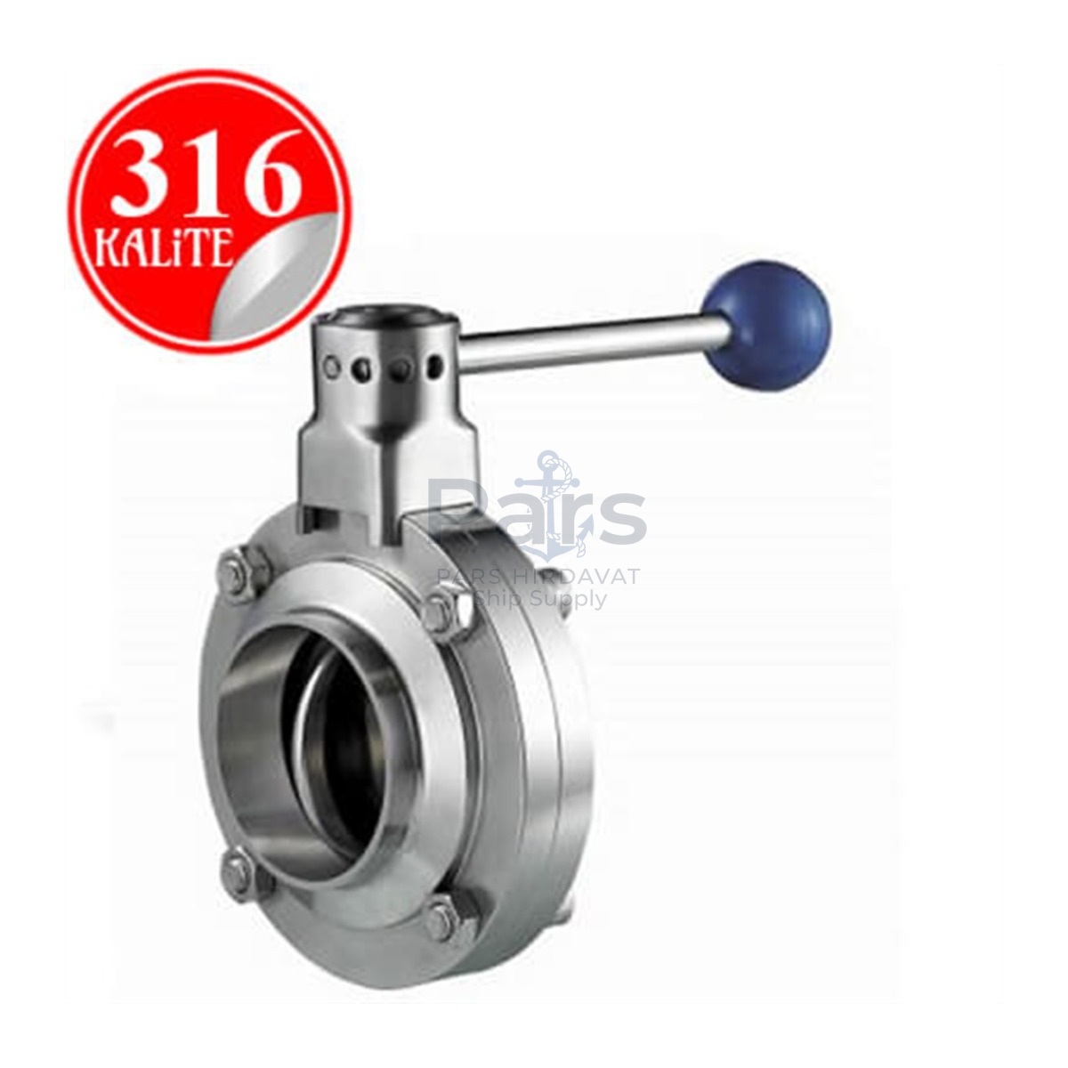 Stainless Steel 316 Kalite Kelebek Vana - 33.7mm (1")
