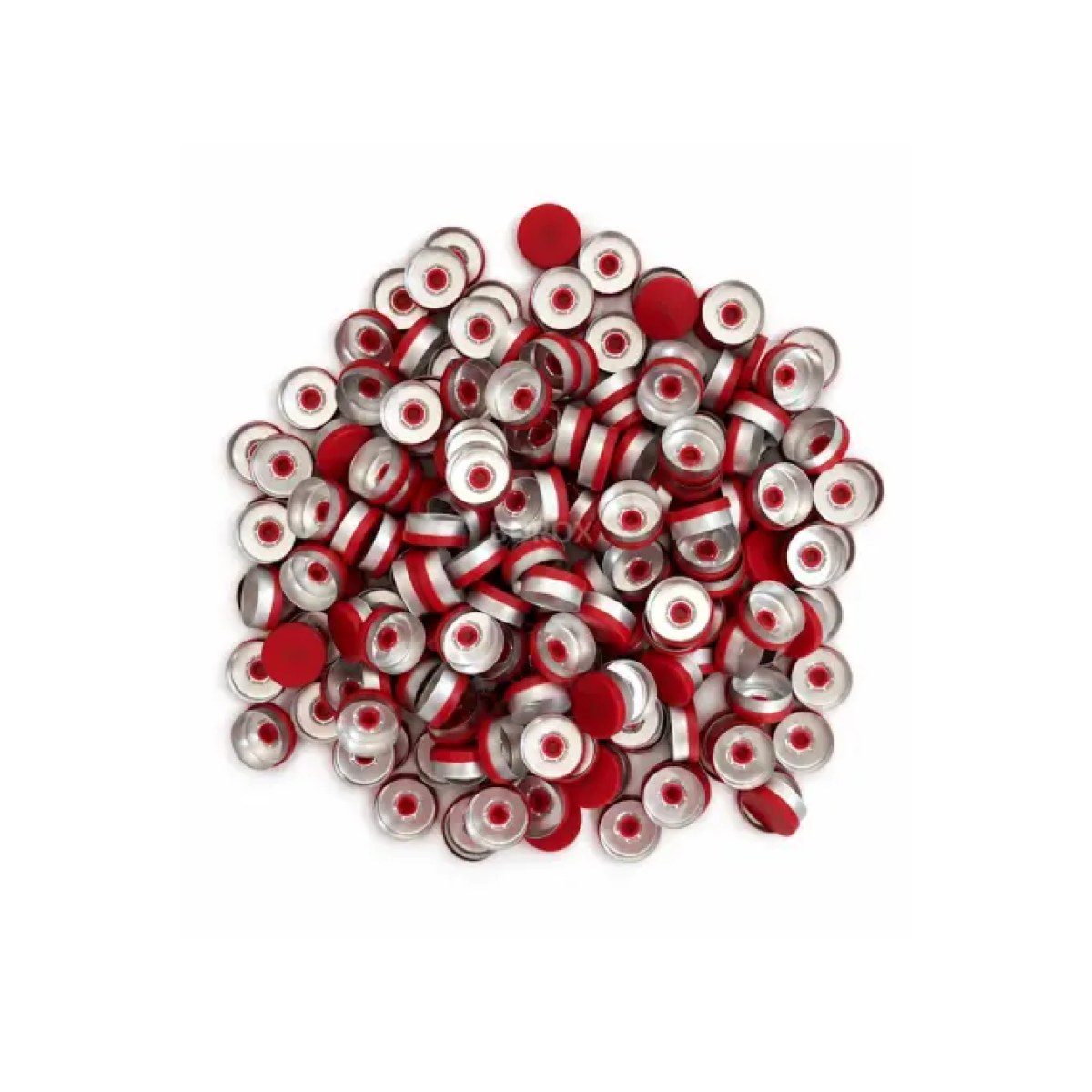 Borox Alüminyum Kapak 20mm Flakon Vial Kapağı Red 100lü