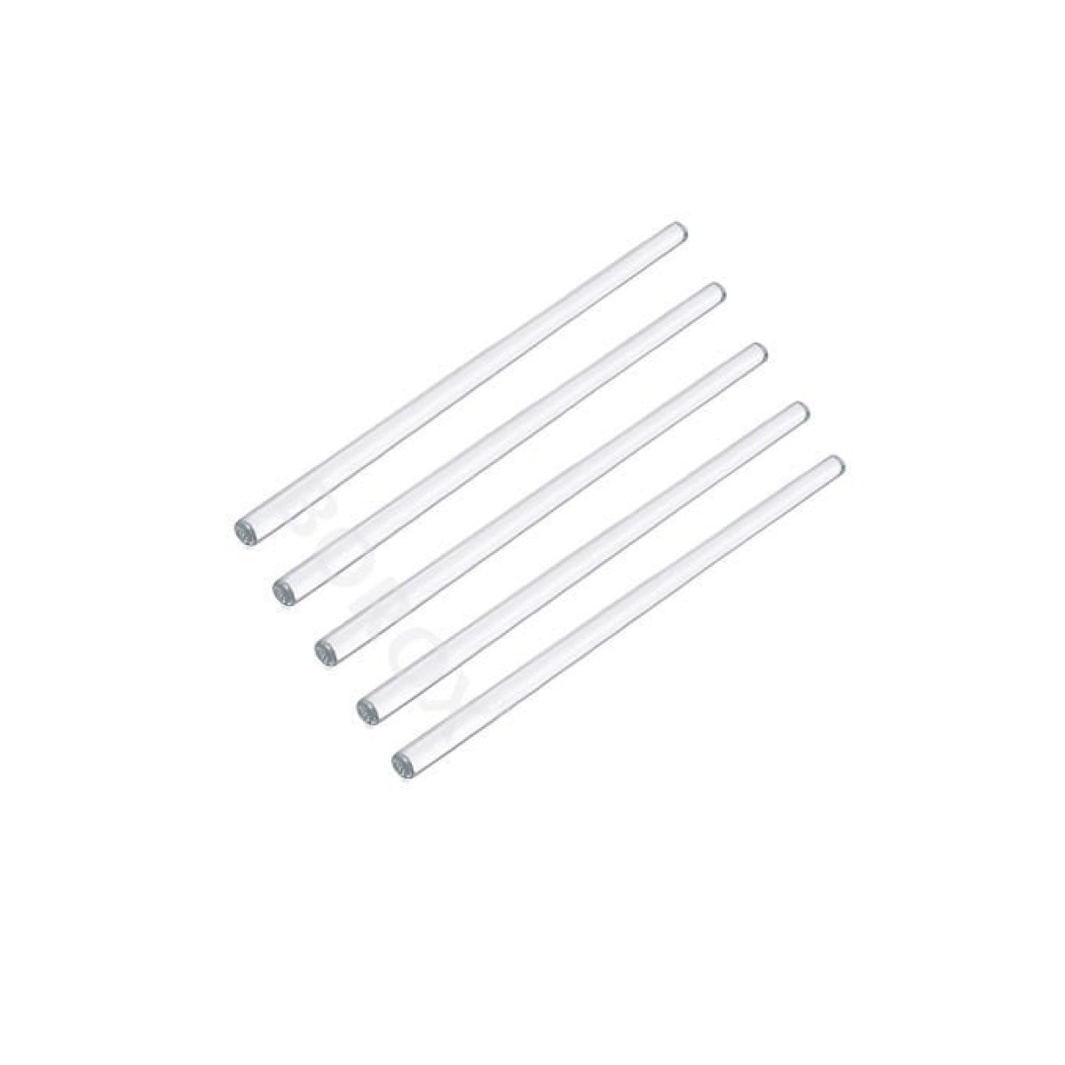 Borox Cam Baget 7x200 mm - İçi Dolu Çubuk Glass Stirring Bar