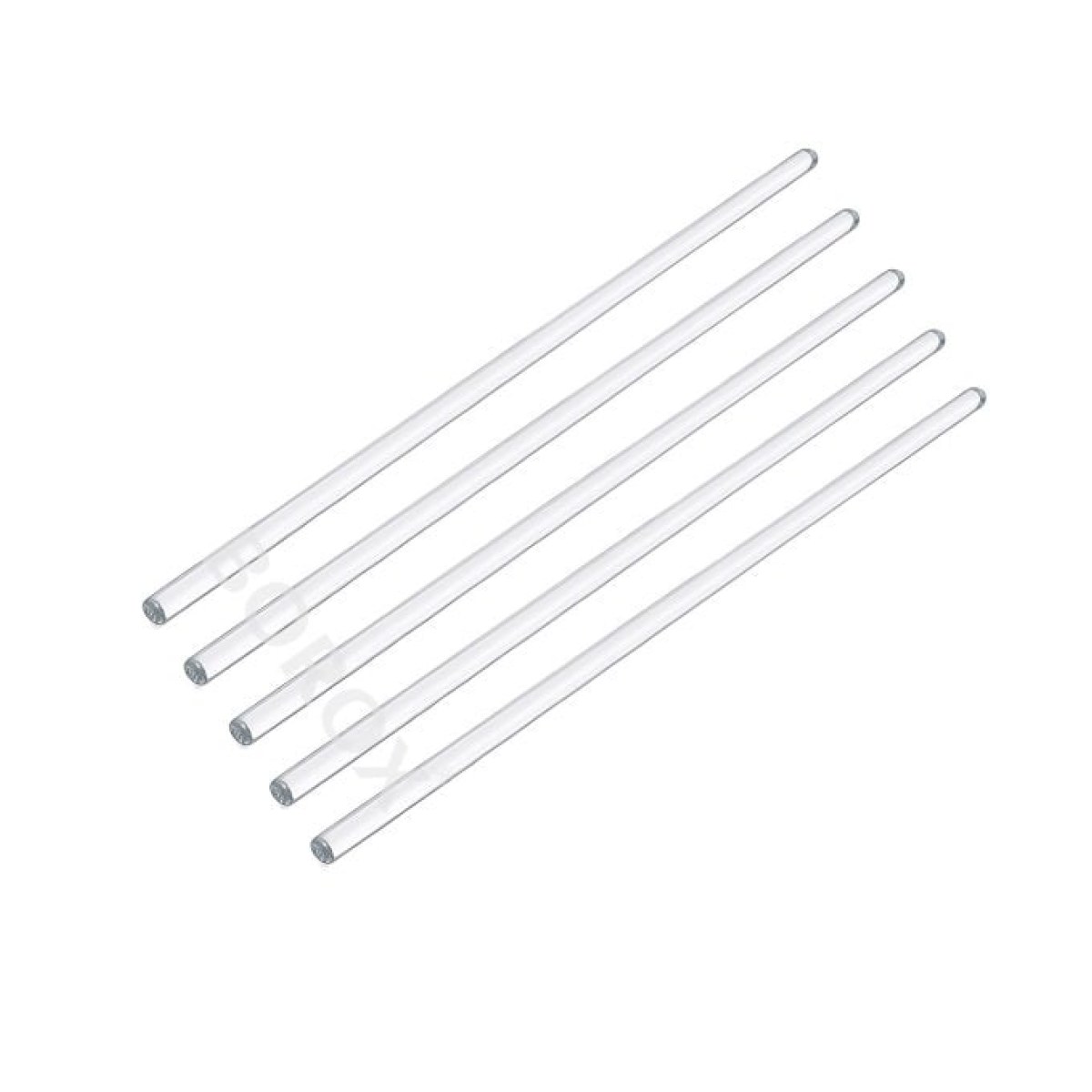 Borox Cam Baget 7x300 mm - İçi Dolu Çubuk Glass Stirring Bar