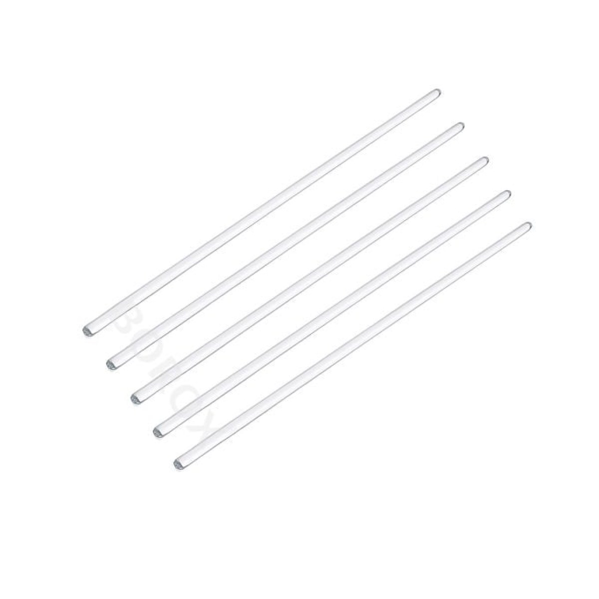 Borox Cam Baget 6x300 mm - İçi Dolu Çubuk Glass Stirring Bar