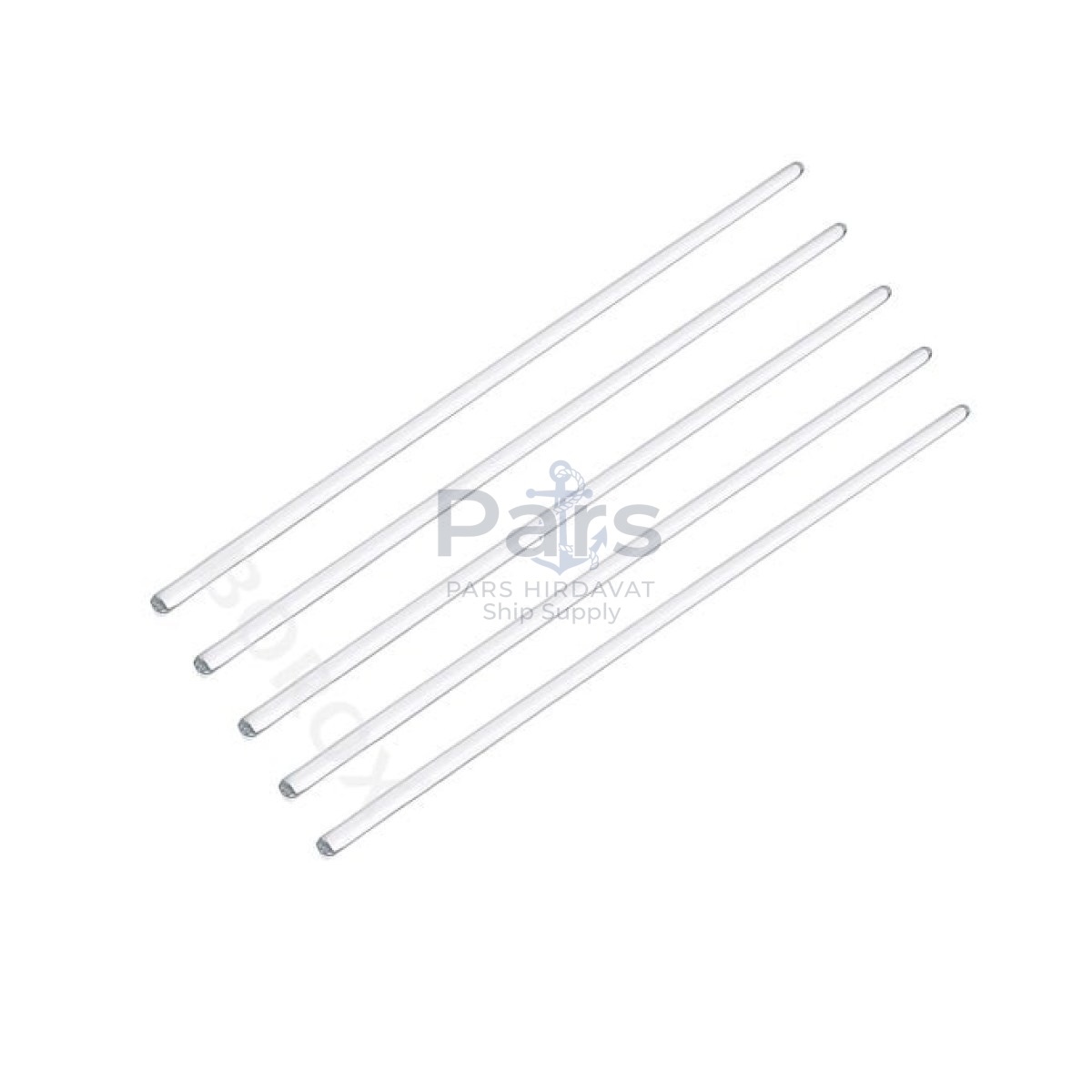 Borox Cam Baget 6x300 mm - İçi Dolu Çubuk Glass Stirring Bar
