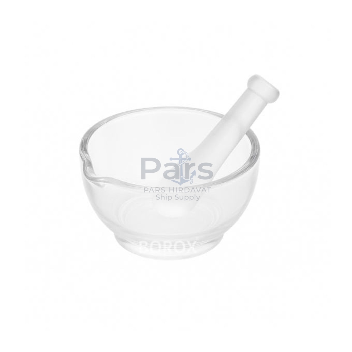 Borox Cam Havan Tokmaklı 120 mm - Havan ve Eli - 1 set-paket