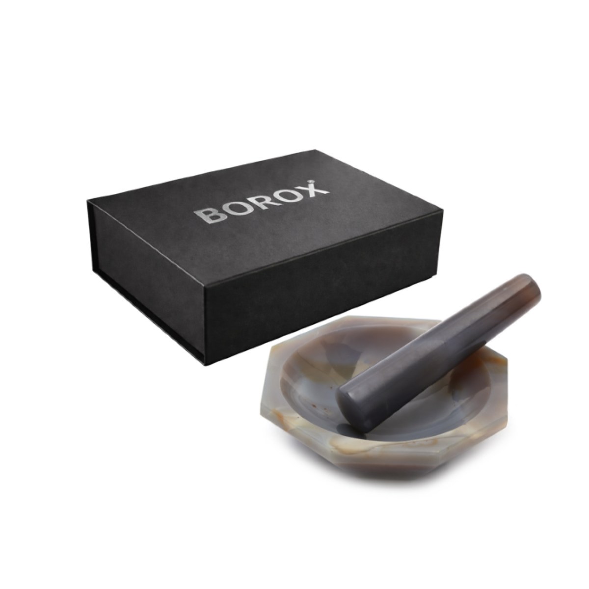 Borox Agat Havan Tokmaklı 140 mm Standart Form - 1 set/paket