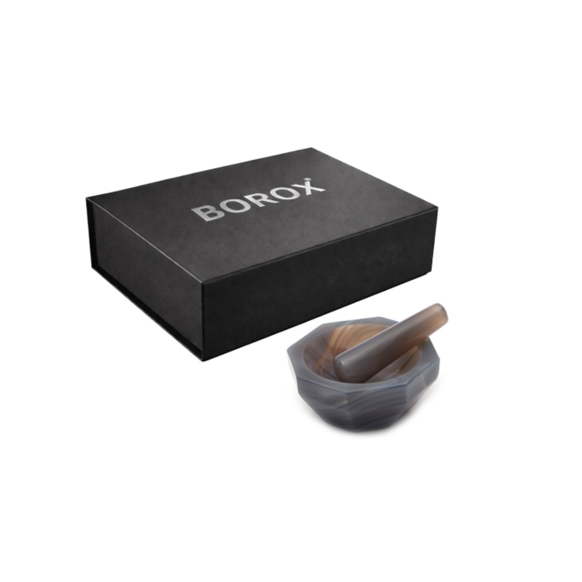 Borox Agat Havan Tokmaklı 60 mm Standart Form - 1 set/paket