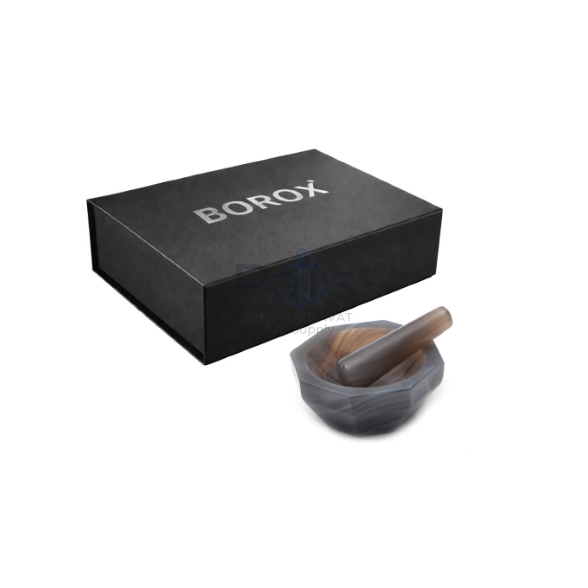 Borox Agat Havan Tokmaklı 60 mm Standart Form - 1 set/paket