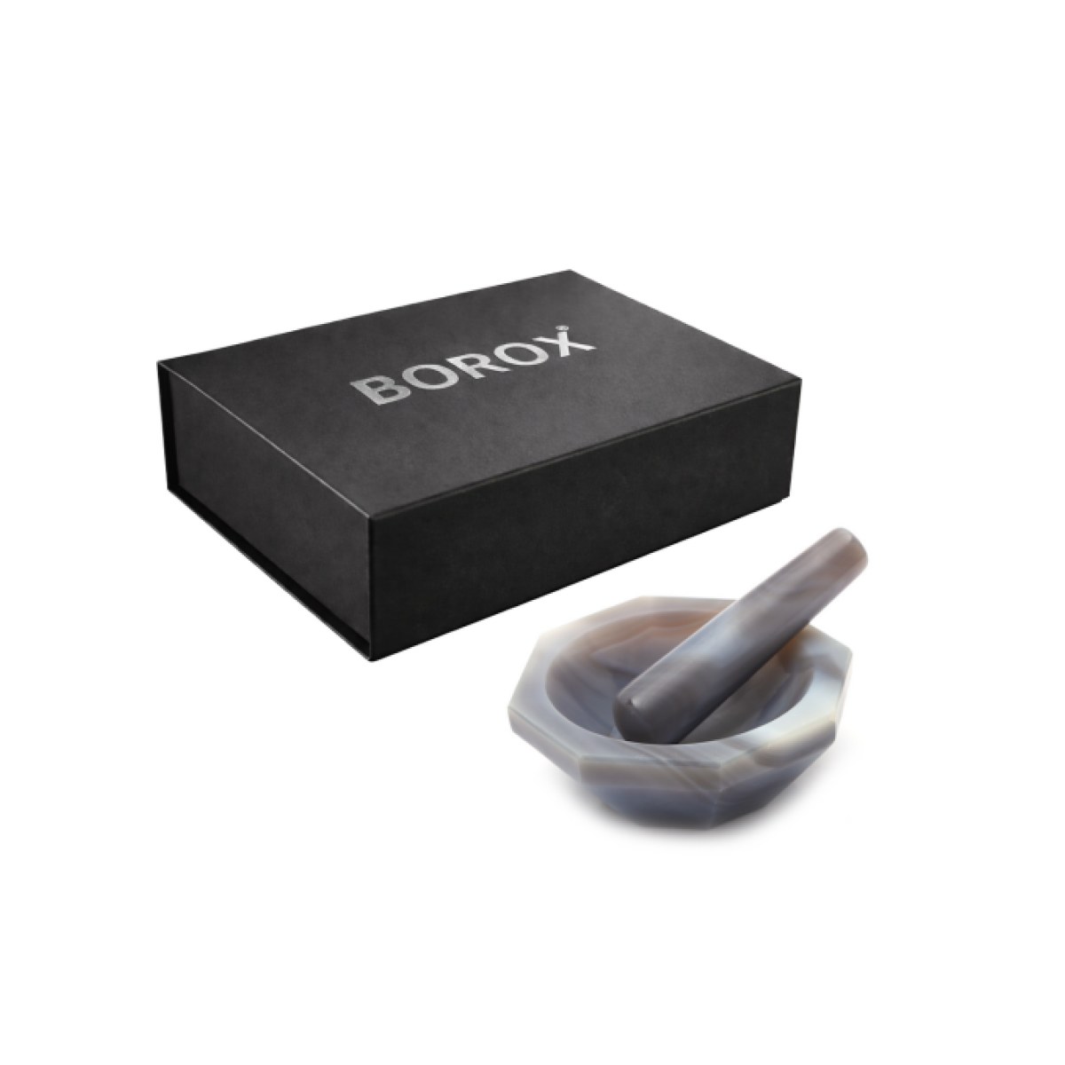 Borox Agat Havan Tokmaklı 100 mm Standart Form - 1 set/paket