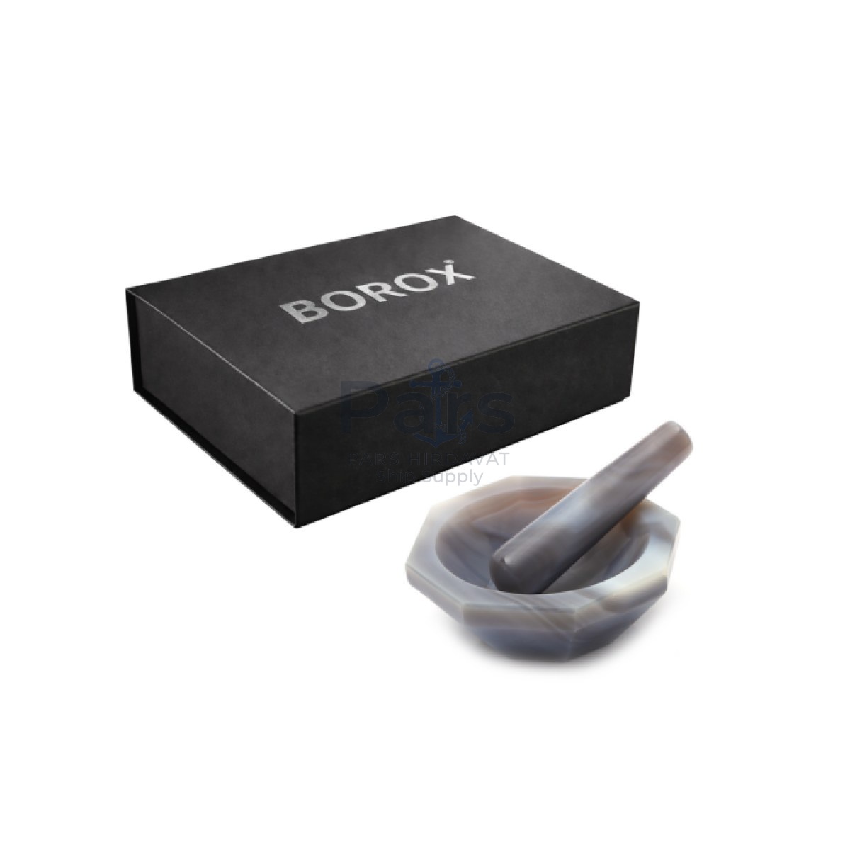Borox Agat Havan Tokmaklı 100 mm Standart Form - 1 set/paket