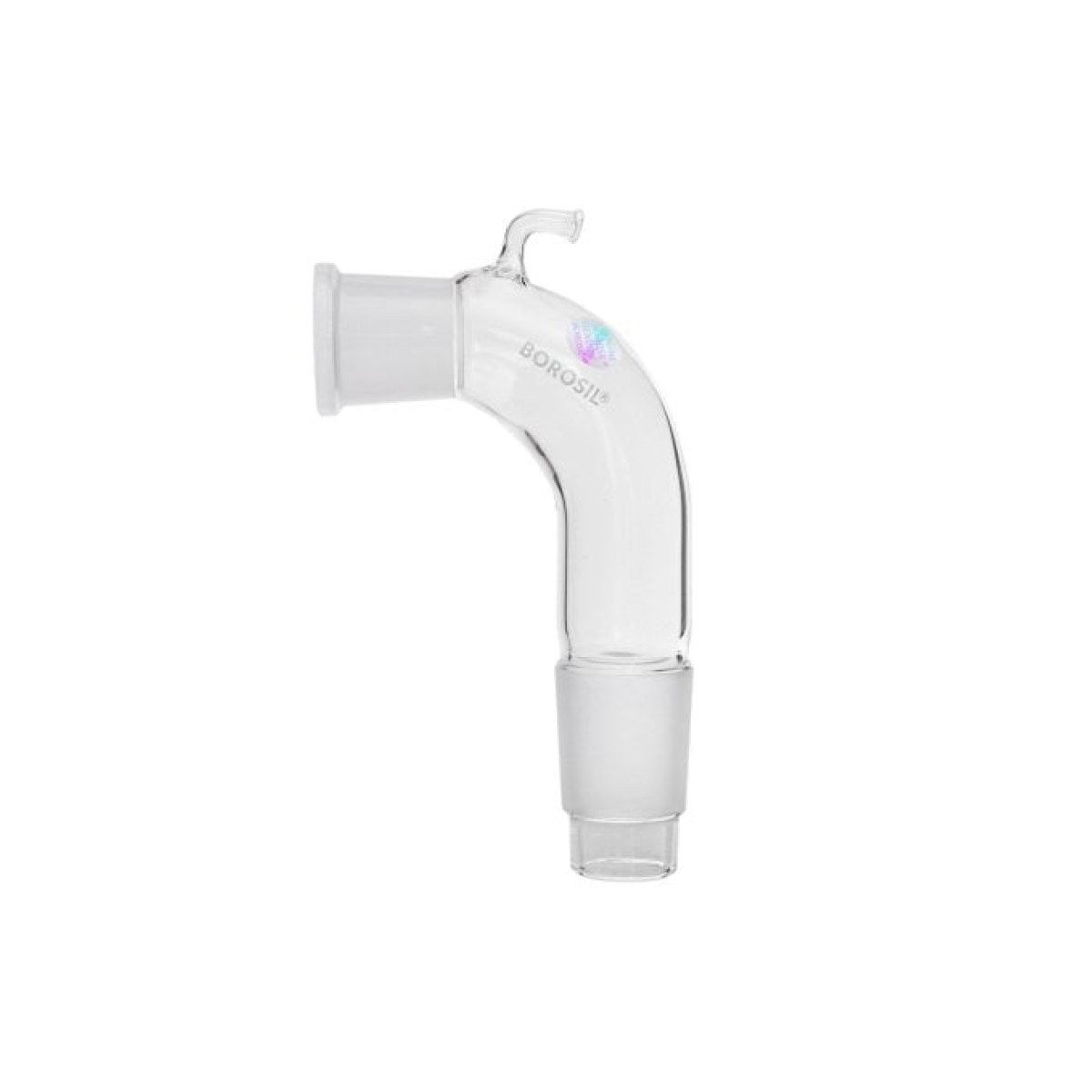 Borosil Dağıtım Adaptörü Havalandırmalı - 24/29-29/32 Kıvrık