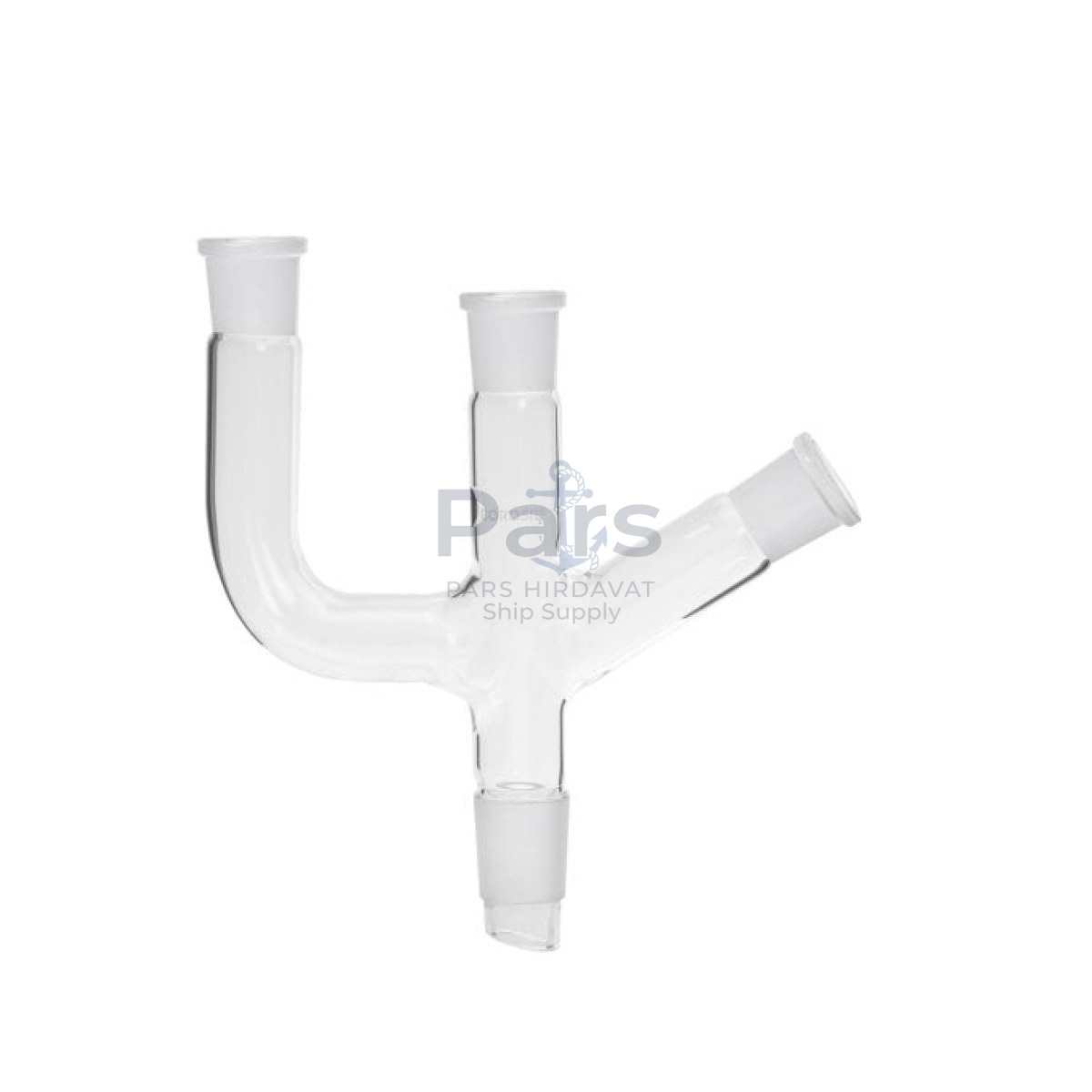 Borosil Cam Adaptör 3 Boyunlu - Açılı ve Paralel 24/29-29/32