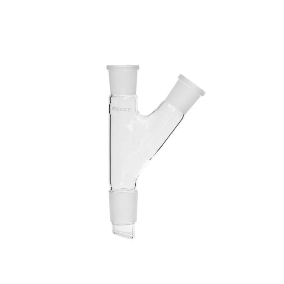 Borosil Cam Adaptör 2 Boyunlu - 45° Yukarı Açılı 24/29-29/32