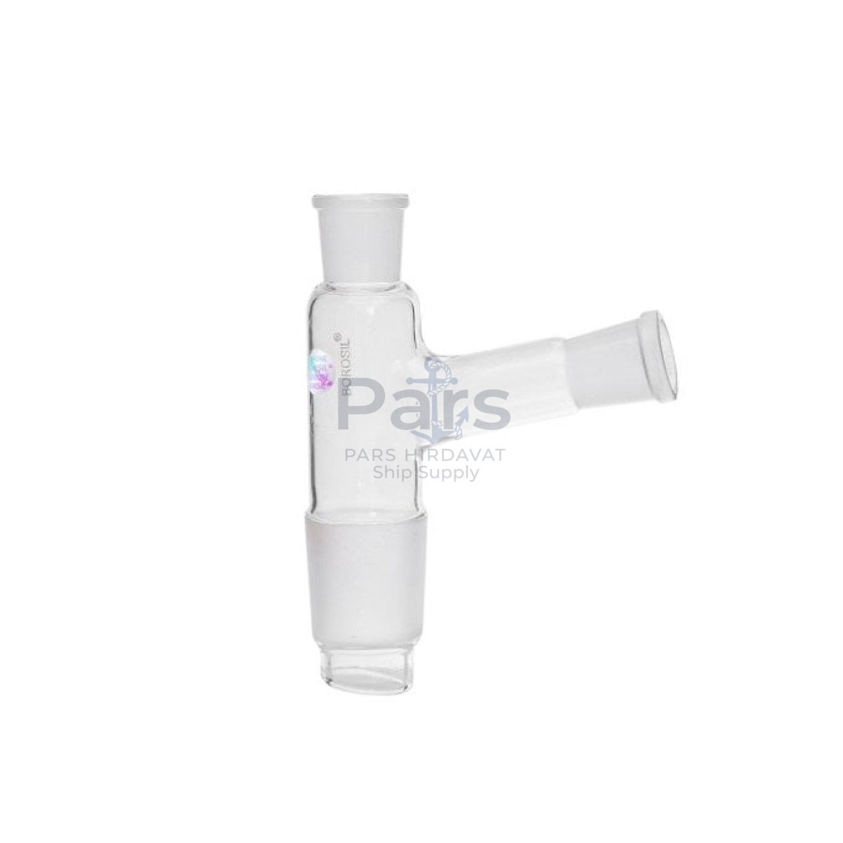 Borosil Cam Adaptör 2 Boyunlu - 45° Yukarı Açılı 19/26-34/35