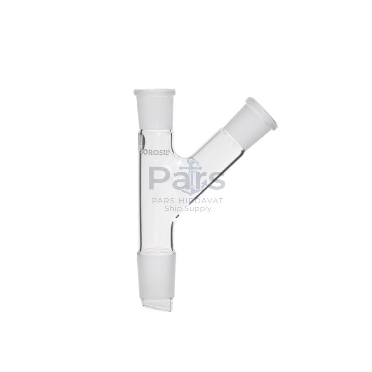 Borosil Cam Adaptör 2 Boyunlu - 45° Yukarı Açılı 19/26-24/29
