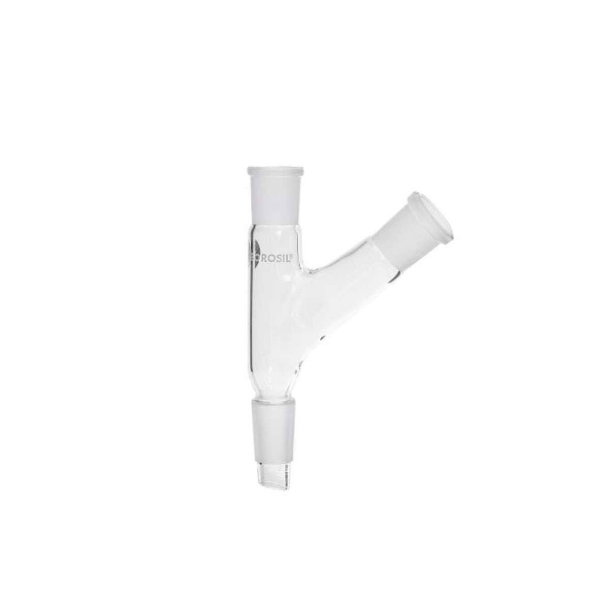 Borosil Cam Adaptör 2 Boyunlu - 45° Yukarı Açılı 19/26-19/26