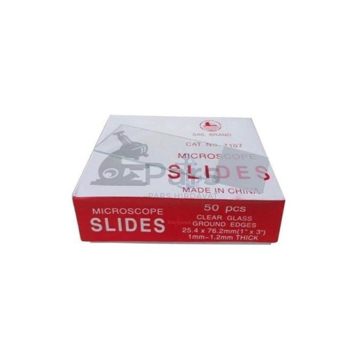 Borox Lam - İki Kenarı 1/3 Rodajlı Mikroskop Lamı - 50 pcs