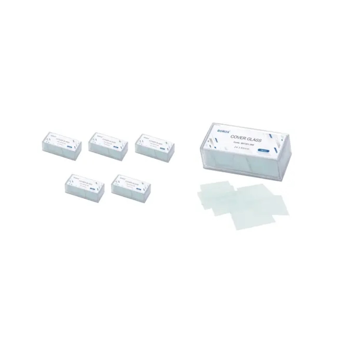 Borox Lamel 24x60mm - Mikroskop Slayt İçin 100lü Cover Glass - 5 Kutu Toptan