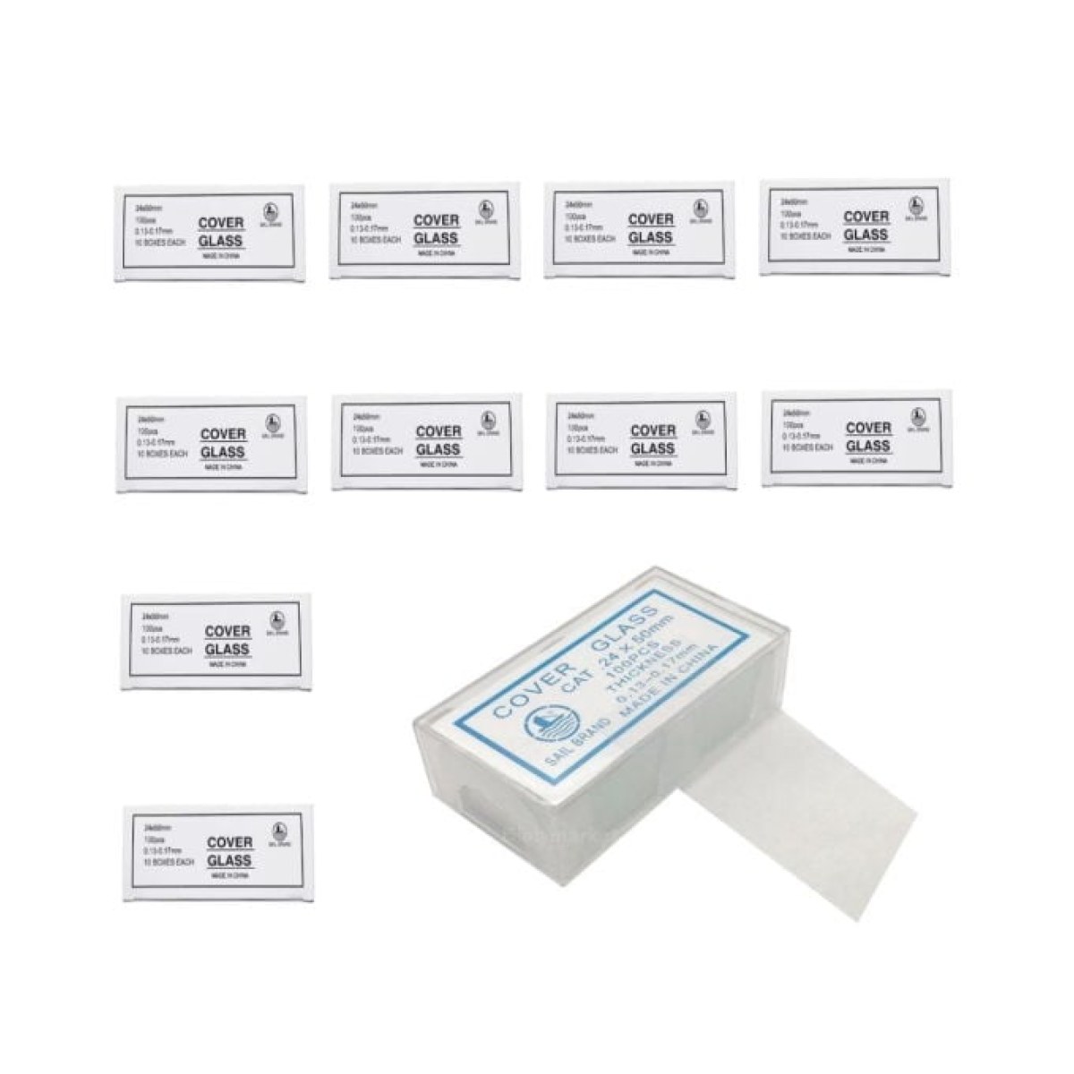 Borox Lamel 24x50mm - Mikroskop Slayt İçin Cover Glass - 100 Paket Toptan