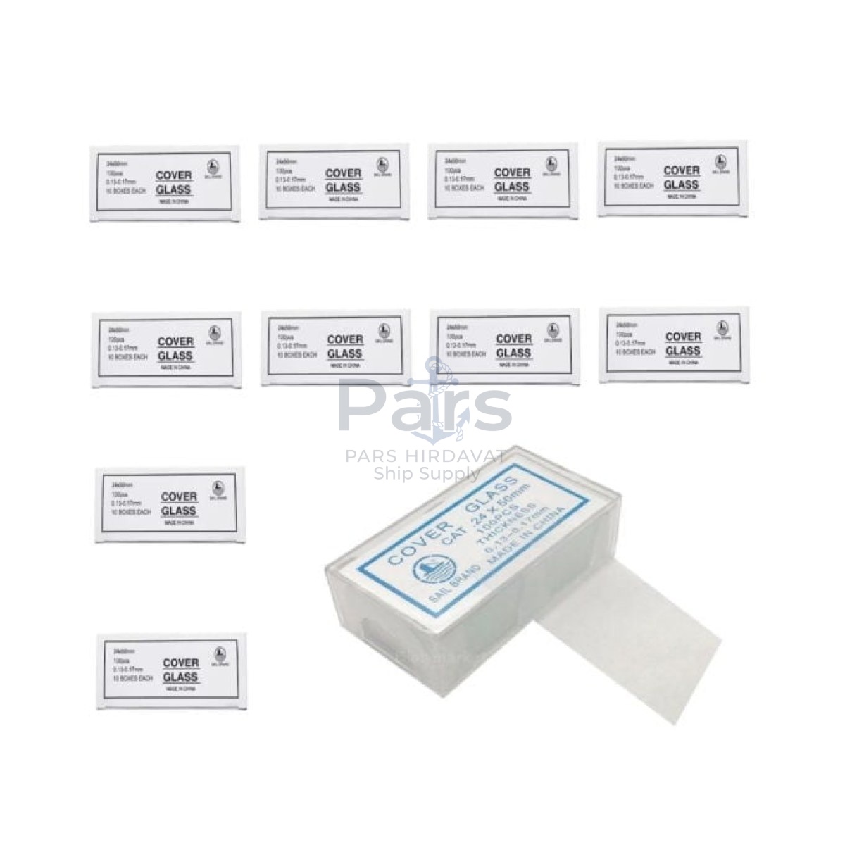 Borox Lamel 24x50mm - Mikroskop Slayt İçin Cover Glass - 100 Paket Toptan
