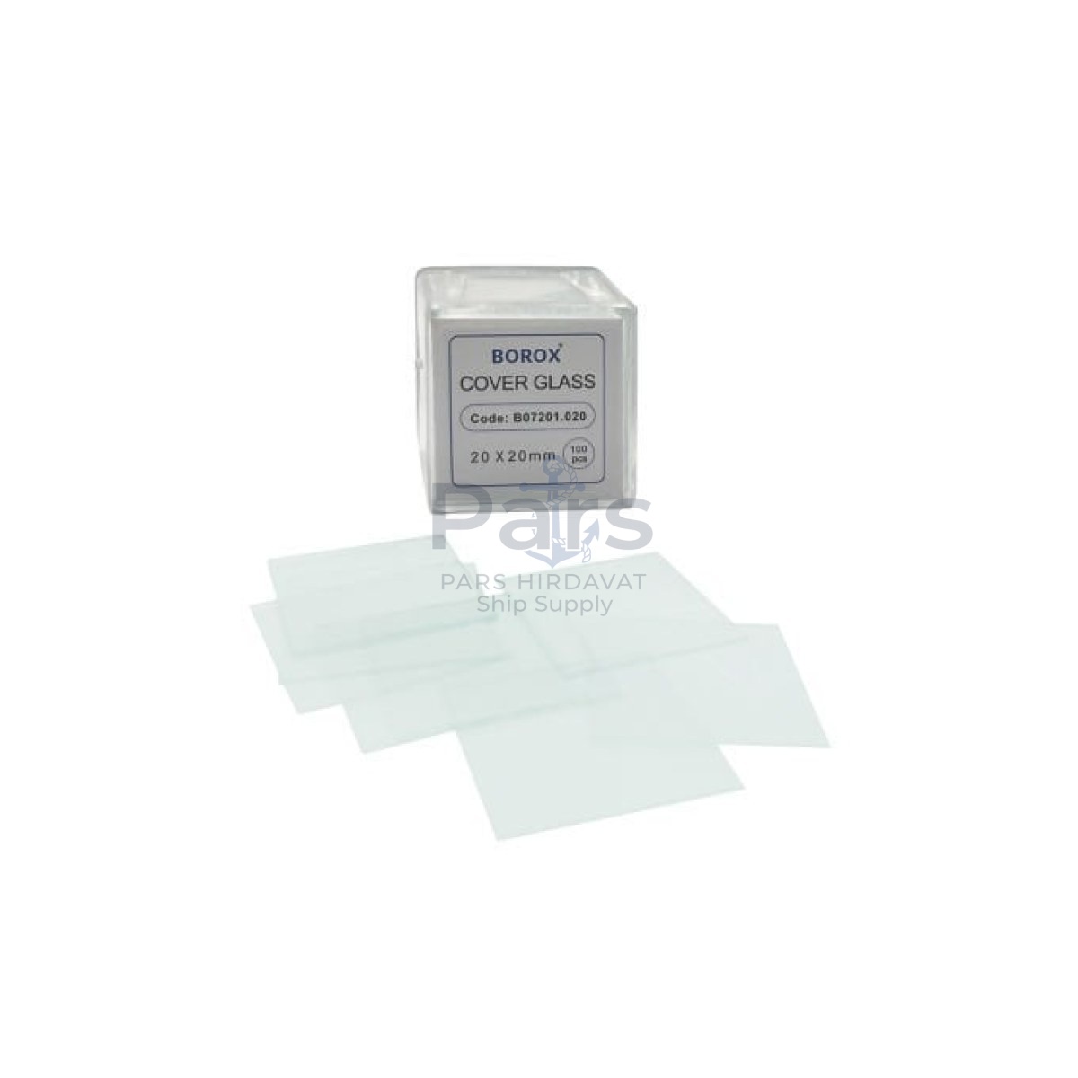 Borox Lamel 20x20mm - Mikroskop Slayt İçin 100lü Cover Glass