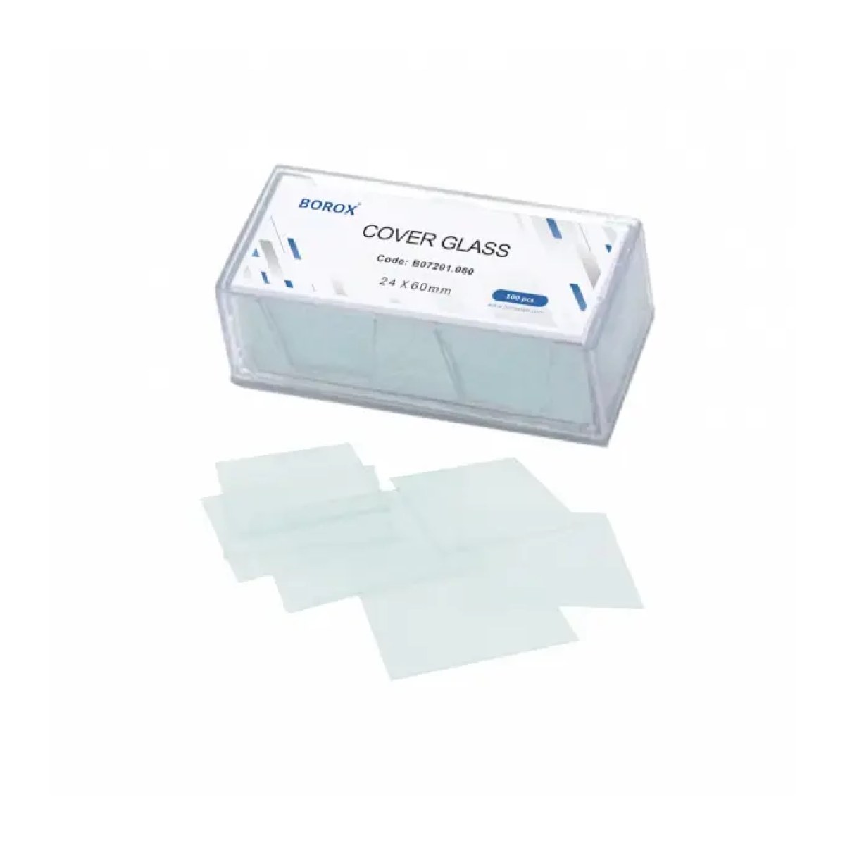 Borox Lamel 24x60mm - Mikroskop Slayt İçin 100lü Cover Glass