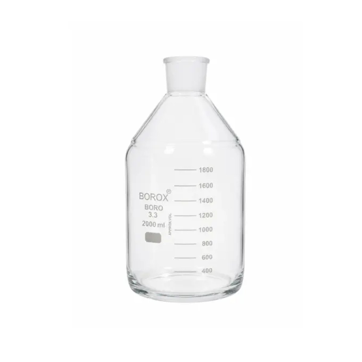 Borox Cam Otomatik Büret Yedek Şişesi 2000ml - NS 34/35