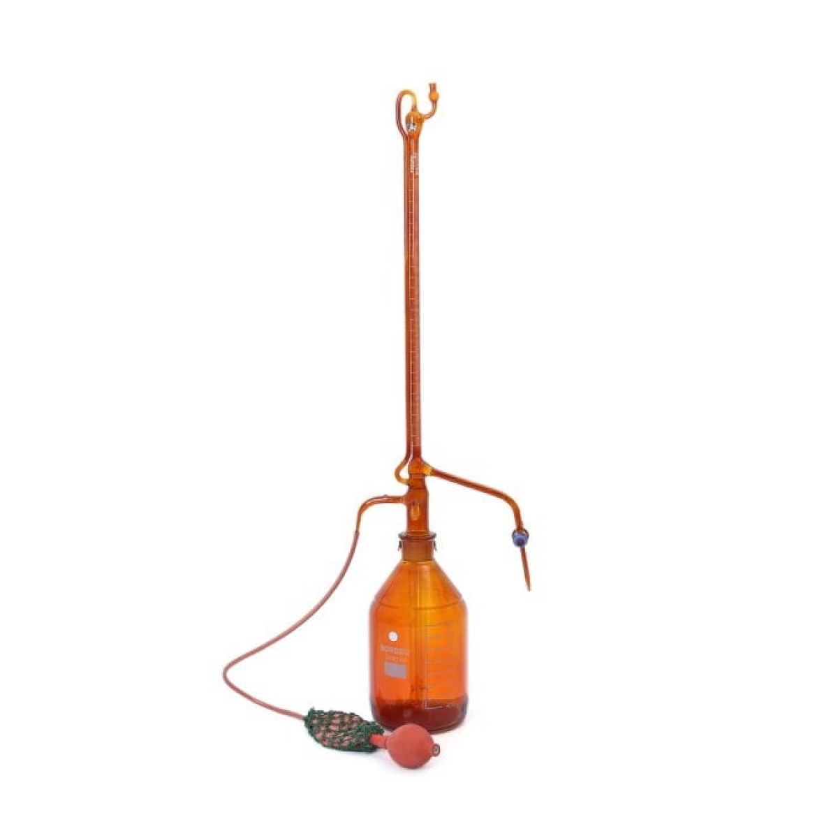 Borosil Otomatik Büret Amber 25ml 0.10ml Cam Musluk - ClassA