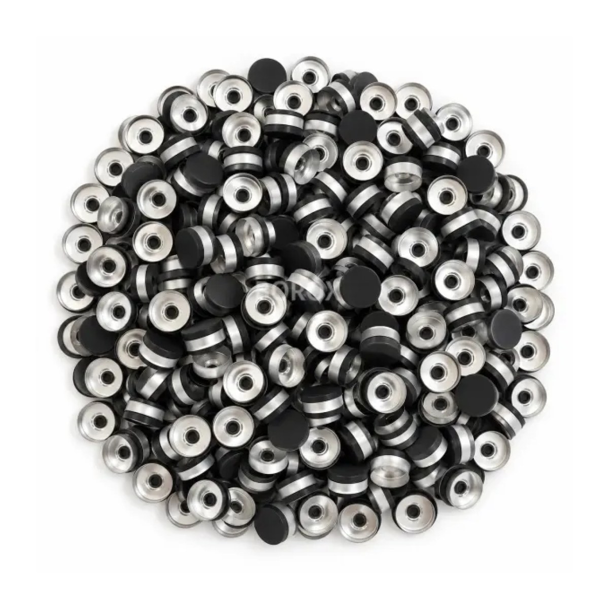 Borox Alüminyum Kapak - 20mm Flakon Vial Kapağı Black 1000li