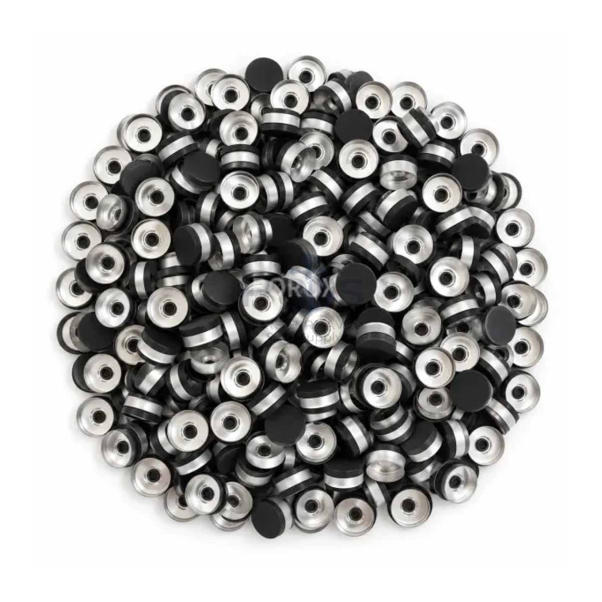 Borox Alüminyum Kapak - 20mm Flakon Vial Kapağı Black 1000li