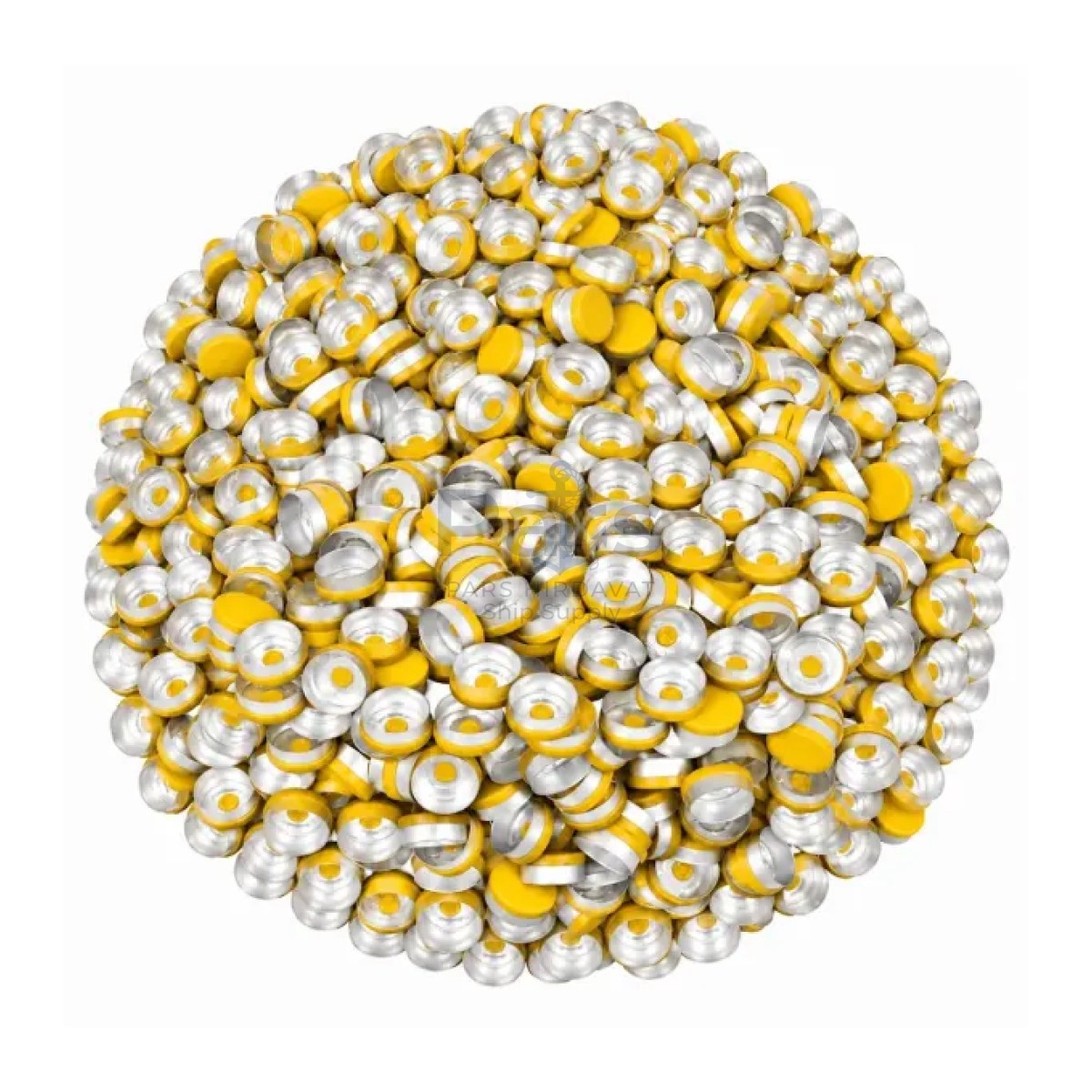 Borox Alüminyum Kapak - 20mm Flakon Vial Kapağı Yellow 1000li