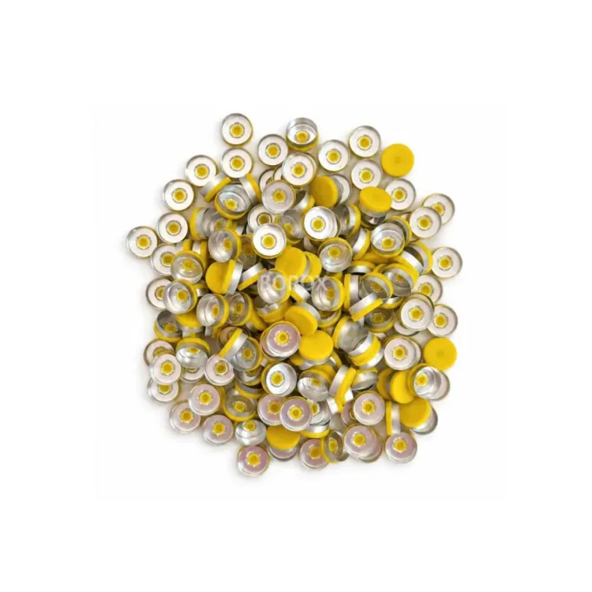 Borox Alüminyum Kapak - 20mm Flakon Vial Kapağı Yellow 100lü