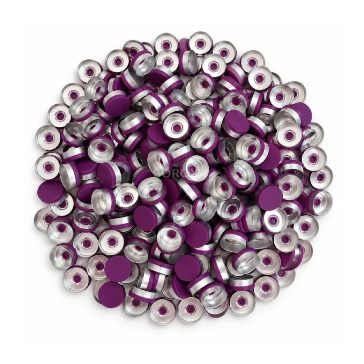 Borox Alüminyum Kapak - 20mm Flakon Vial Kapağı Mor 1000li