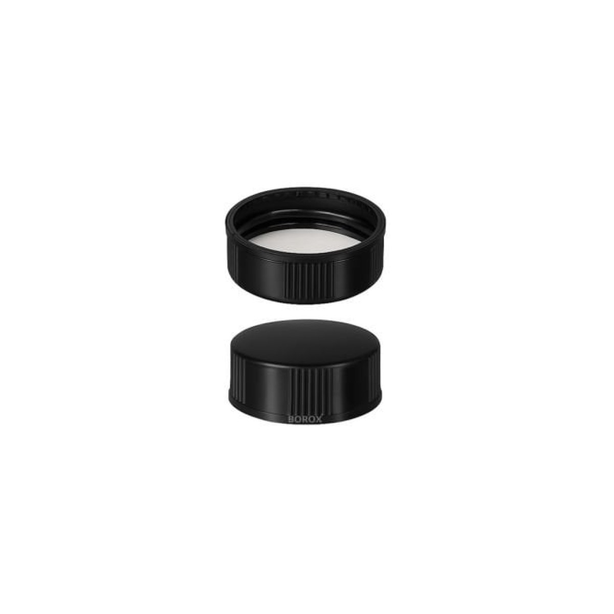 Borox PP Black Screw Vial Kapağı ND20 - White PTFE/White Silikon Septa - 100lü