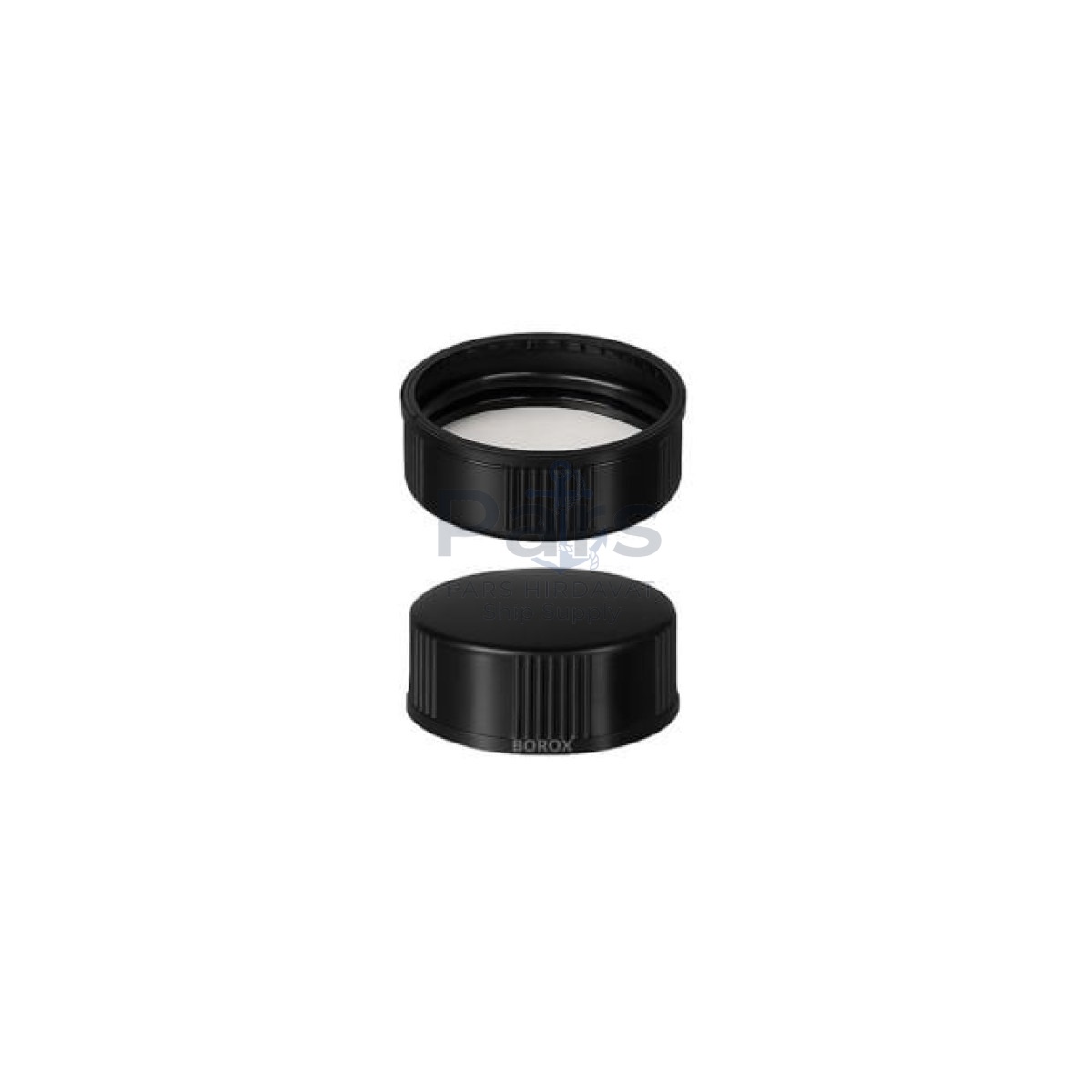 Borox PP Black Screw Vial Kapağı ND20 - White PTFE/White Silikon Septa - 100lü