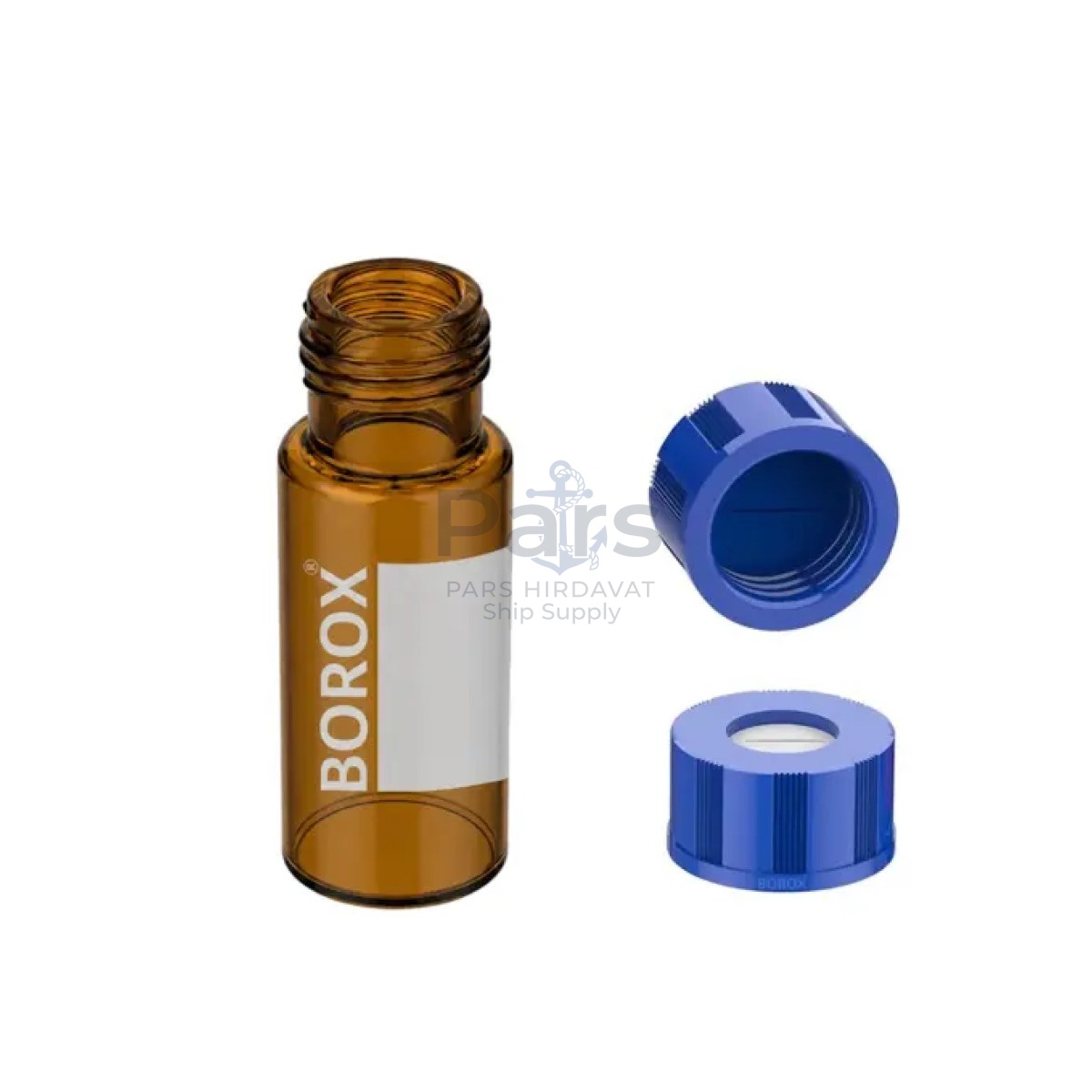 Borox Cam Vial Vida Kapaklı ND9 - Amber 2ml - 100 pcs/Paket
