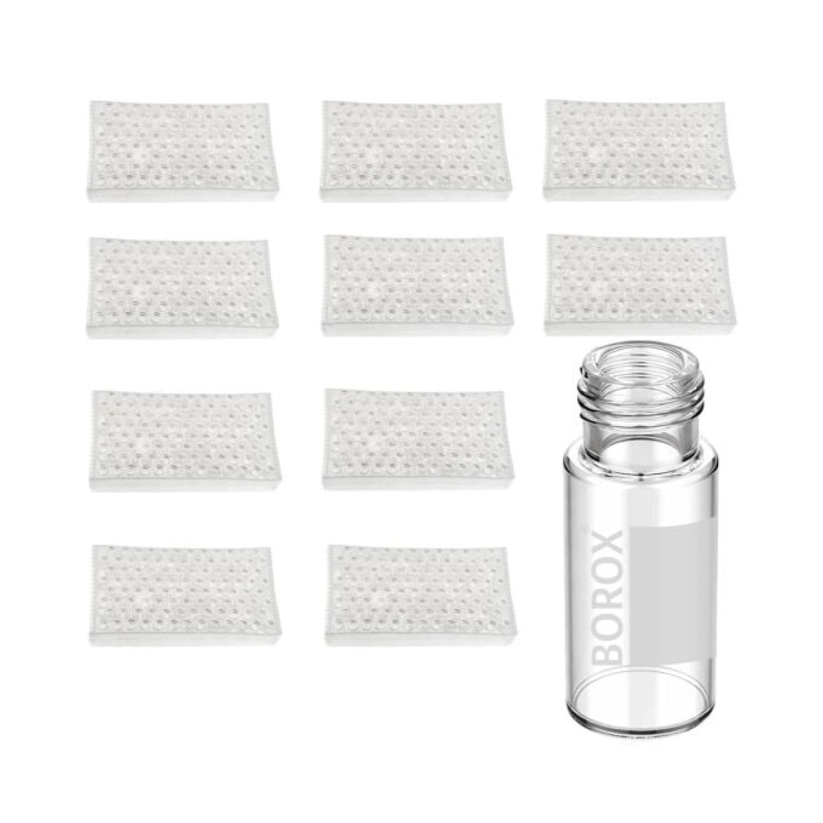 Borox Cam Vial 2 ml - Şeffaf - Vida Boyun ND9 - Hacim Ölçekli - 1000 pcs Toptan