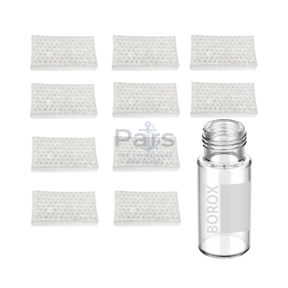 Borox Cam Vial 2 ml - Şeffaf - Vida Boyun ND9 - Hacim Ölçekli - 1000 pcs Toptan
