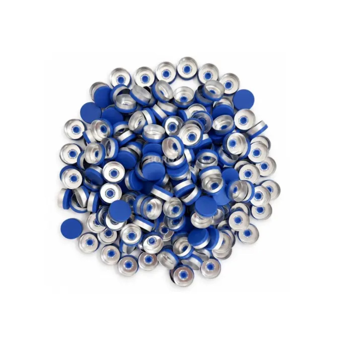 Borox Alüminyum Kapak - 20mm Flakon Vial Kapağı Blue 100lü