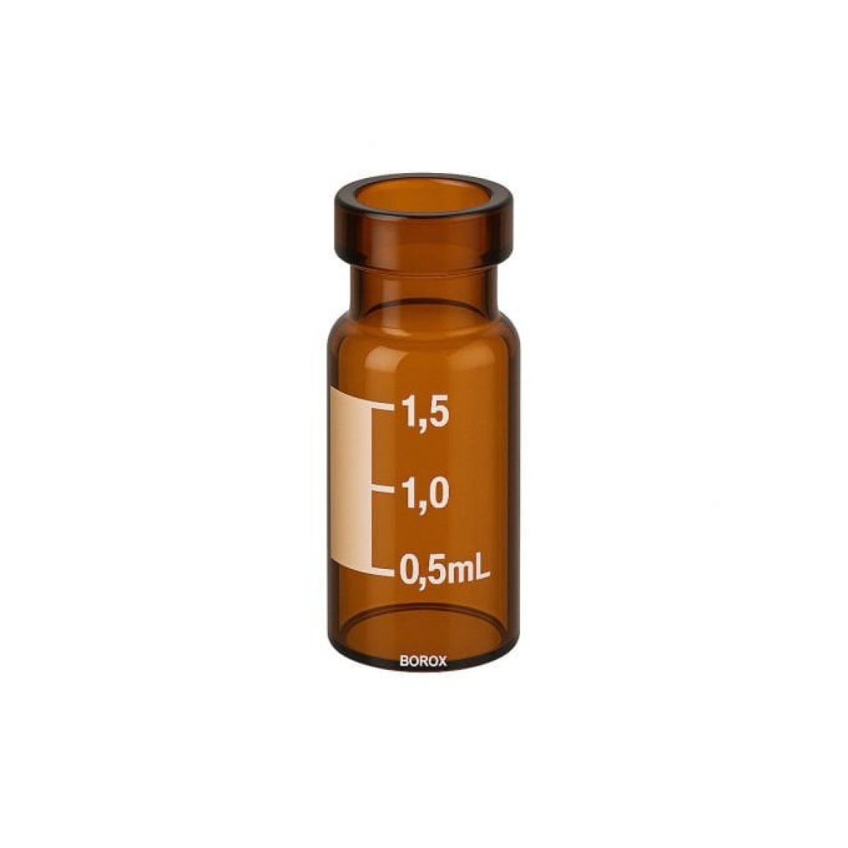 Borox Cam Vial 2 ml - Amber - Crimp ND11 - Hacim Ölçekli 100pcs/paket