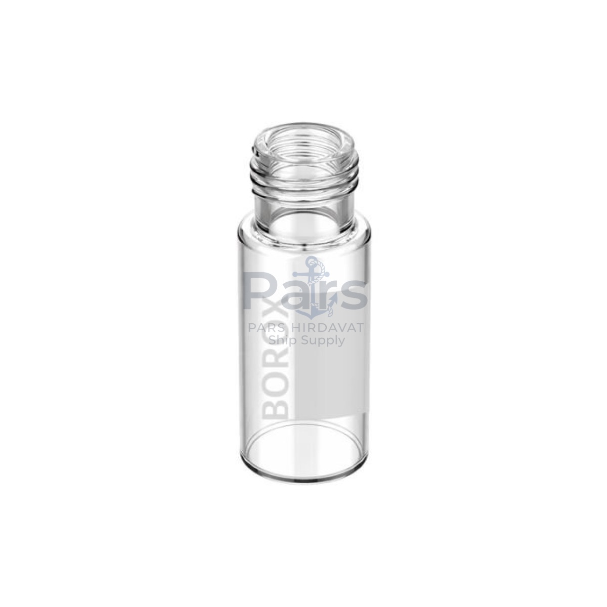Borox Cam Vial 2 ml - Şeffaf - Vida Boyun ND9 - Hacim Ölçekli - 100 pcs/paket