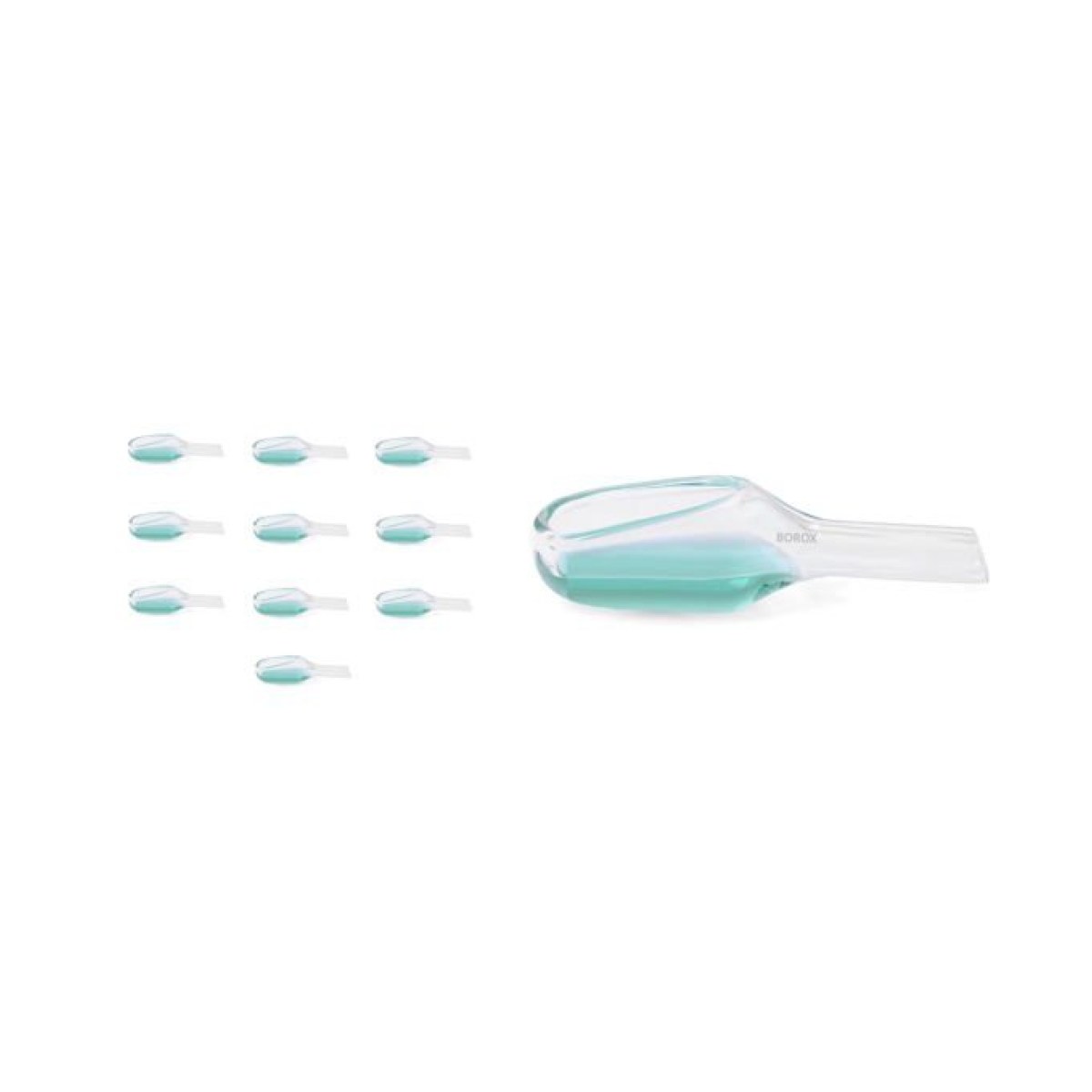 Borox Tartım Kaşığı 3 ml - Ölçüm Küreği - Cam Kürek - Tartı Kabı - 10 pcs Toptan