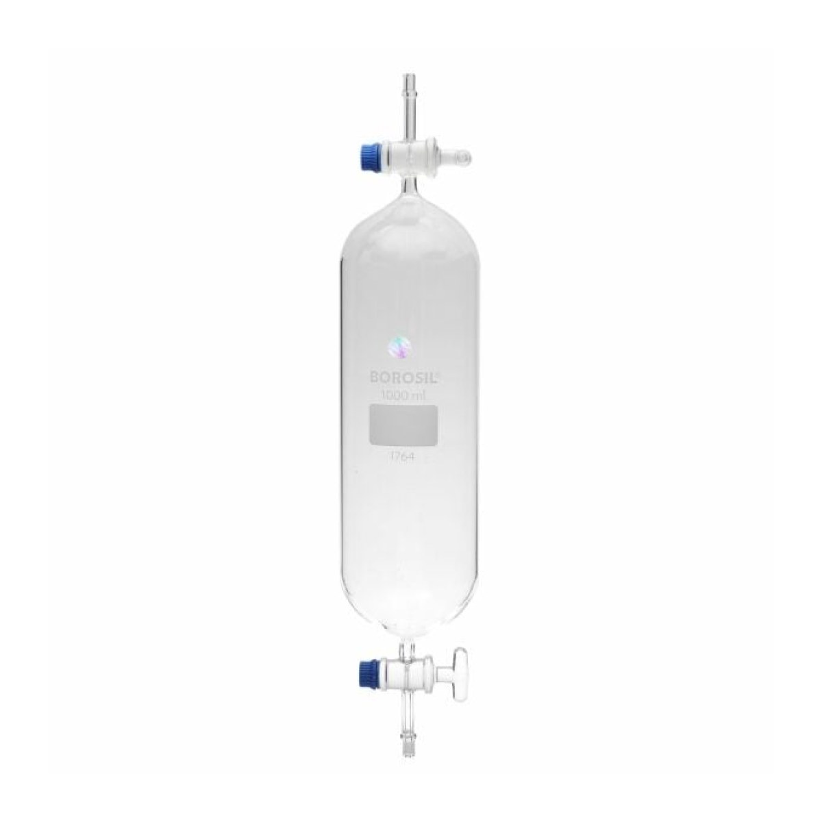 Borosil Gaz Numune Alma Kabı 1000 ml - Musluklu Cam Tüp